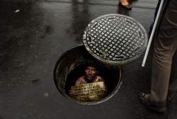 Amnesty International: Manhole Sticker