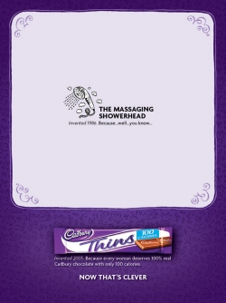 Cadbury Thins: SportsBra/Manscaping/Showerhead