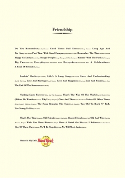 Hard Rock FM: Friendship