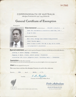 SBS 'First Australians': Permit