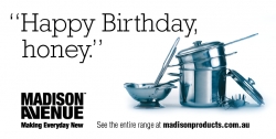 Madison Avenue Cookware: Happy birthday