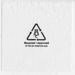Art Director's Club: Napkin recycled