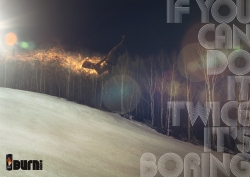 Burn Energy Drink: Snowboarder