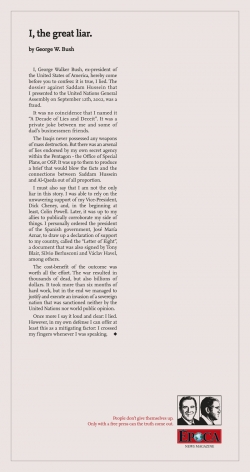 Época News Magazine: Bush