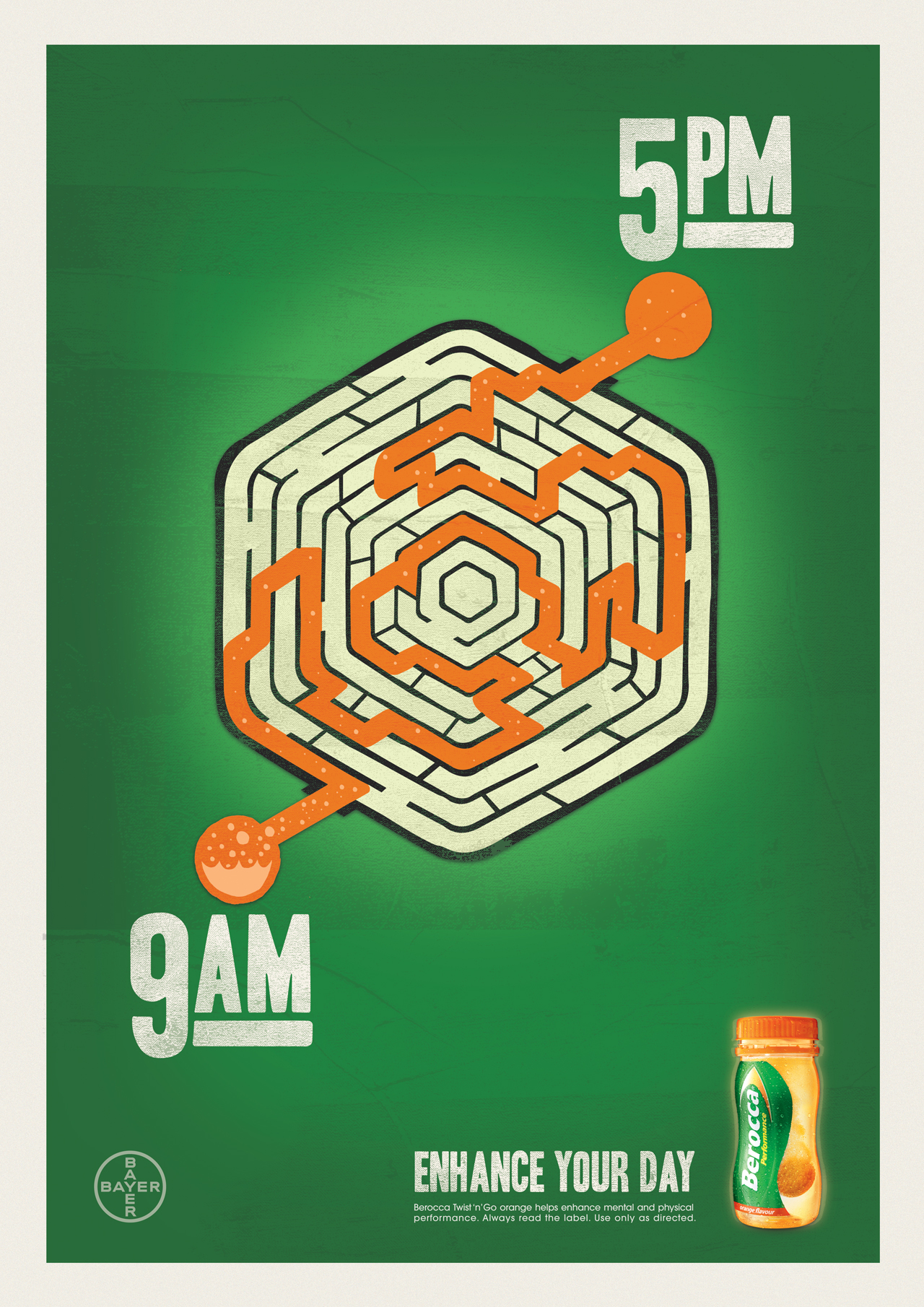 Outdoor ad: Berocca: Maze