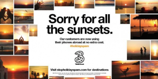Three Mobile: Sorry For All The Sunsets